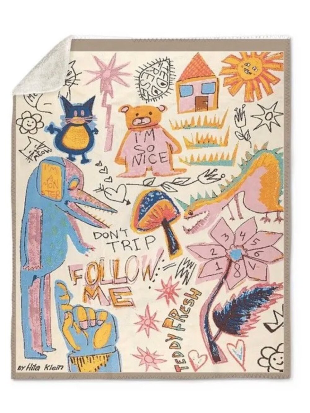 Urban Outfitters x Teddy Fresh Hila Klein throw blanket